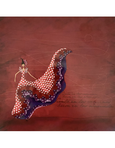 Flamenco dancer Postcard - Model 10