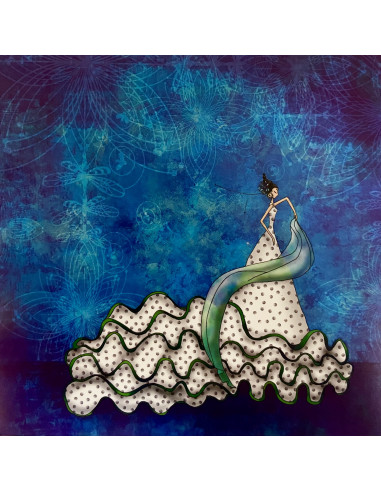 Flamenco dancer Postcard - Model 7