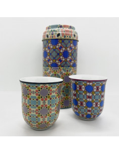 Tin + 2 Coffe cups - Denia - 90ml