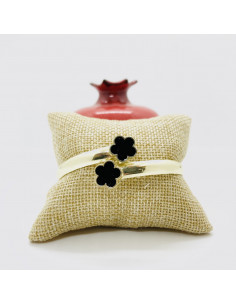 Flower of the Alhambra Bangle - Black