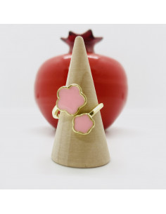 Flower of the Alhambra Ring - Light Pink