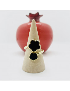Flower of the Alhambra Ring - Black