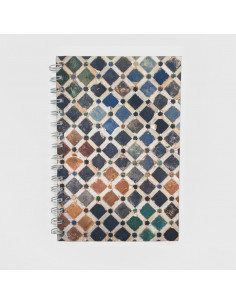 Recycled A5 notebook - Alhambra Mosaics