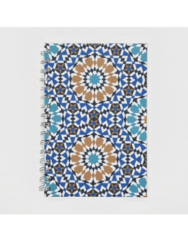 Recycled A5 notebook - Alhambra Mosaics