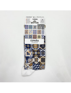Calcetines azulejos multicolor