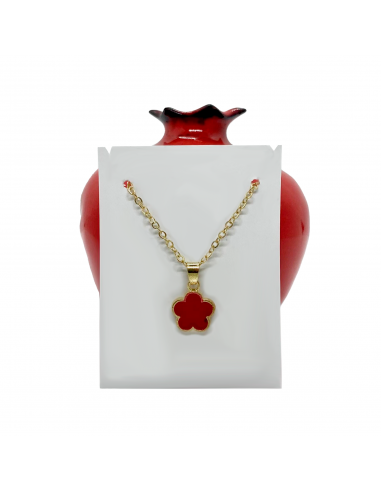 Flower of the Alhambra Necklace - Red