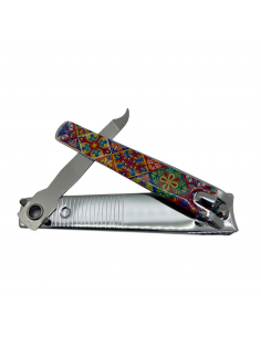 Nail Clippers with Alhambra Mosaic Design open