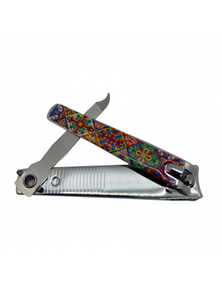 Nail Clippers with Alhambra Mosaic Design open