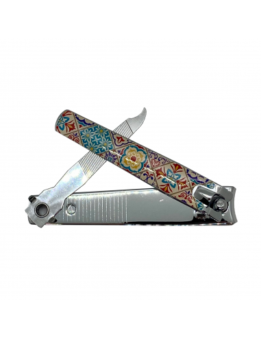 Nail Clippers with Alhambra Mosaic Design open