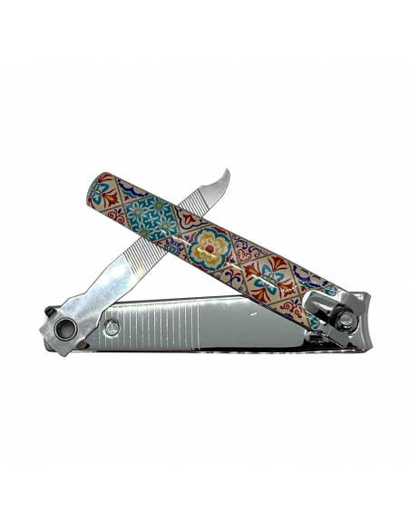 Nail Clippers with Alhambra Mosaic Design open
