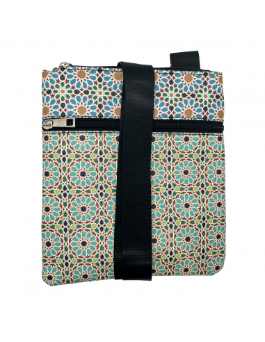 Handmade Faux leather shoulder bag with Mosaic design