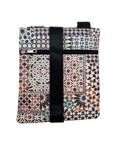 Bandolera Polipiel Diseño Mosaicos hecha a mano