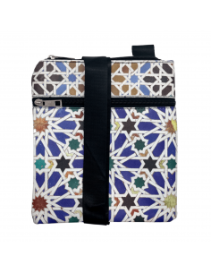 Bandolera Polipiel Diseño Mosaicos hecha a mano