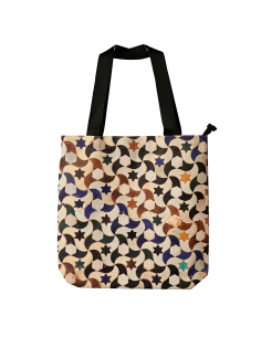 Bolso polipiel hecho a mano con mosaicos de la alhambra