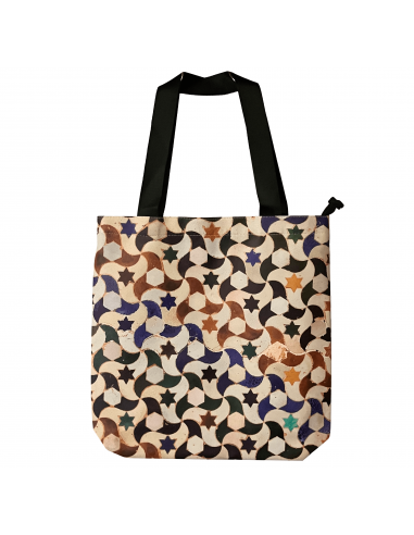 Bolso polipiel hecho a mano con mosaicos de la alhambra