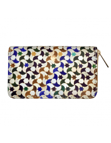 closed medium size handmade wallet mosaic design