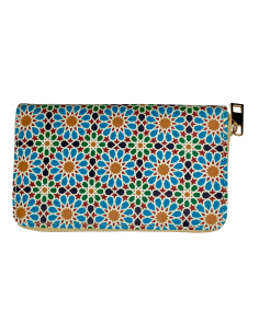 closed medium size handmade wallet mosaic design