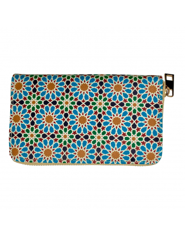 closed medium size handmade wallet mosaic design