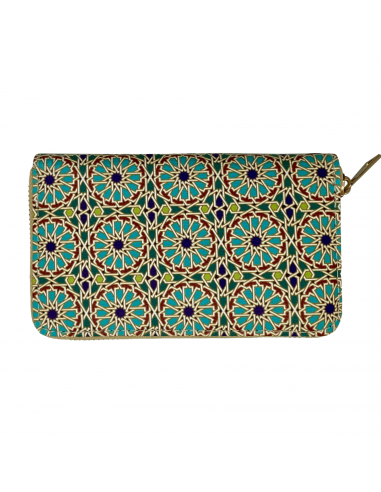 closed medium size handmade wallet mosaic design