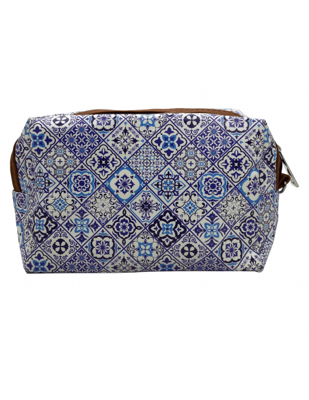Neceser polipiel con diseño mosaicos Alhambra de lado