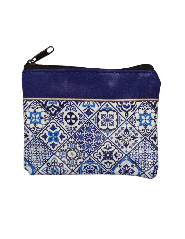 Monedero pequeño de polipiel con cremallera de lado