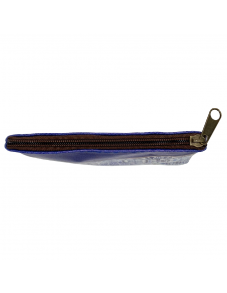 Leatherette arabesque coin purse up