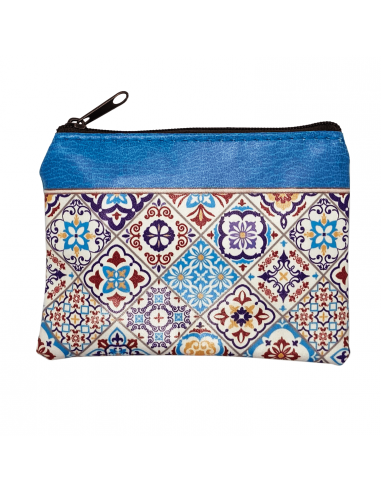 Leatherette arabesque coin purse side