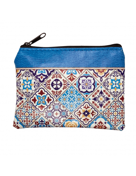 Leatherette arabesque coin purse side