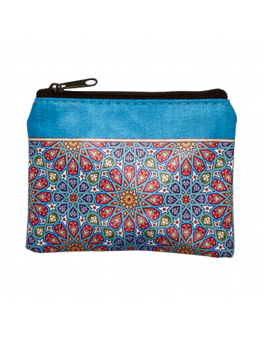 Leatherette arabesque coin purse side