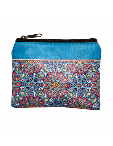 Leatherette arabesque coin purse side