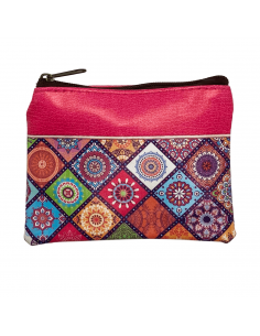 Leatherette arabesque coin purse side