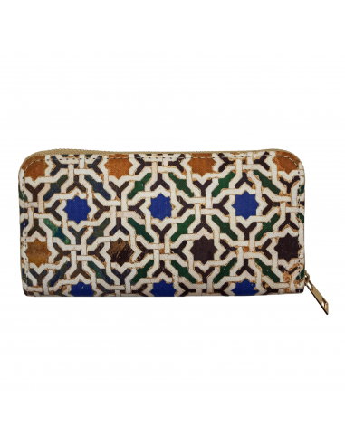 Billetera grande diseños mosaicos de la Alhambra