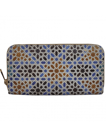 Billetera grande diseños mosaicos de la Alhambra