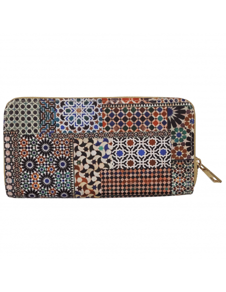 Large wallet with Alhambra mosaic designs