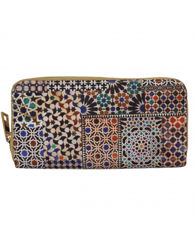 Billetera grande diseños mosaicos de la Alhambra