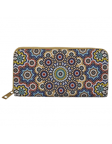 Large wallet with Alhambra mosaic designs