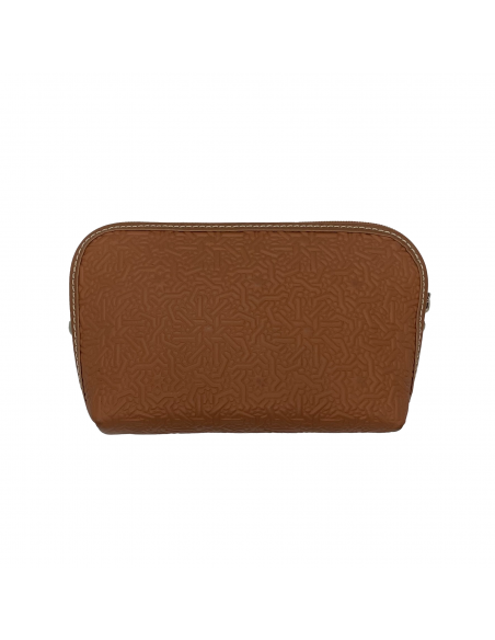 Large leather embossed purse