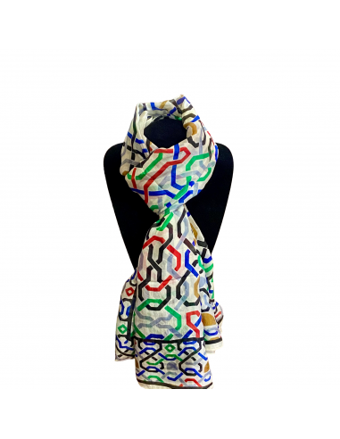 Pashmina Seda Mosaico