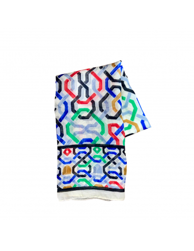 Pashmina Seda Mosaico