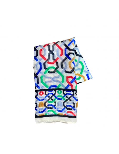 Pashmina Seda Mosaico