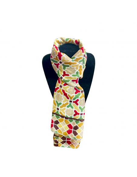 Pashmina Seda Mosaico