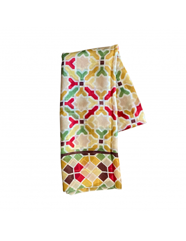 Silk pashmina Mosaic Design