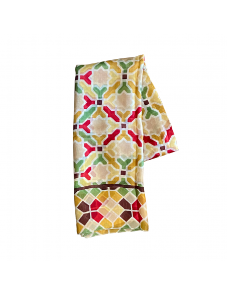 Pashmina Seda Mosaico