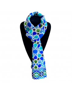 Silk pashmina Mosaic Design