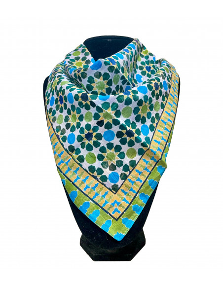 Cotton Neckerchief Mosaic Design