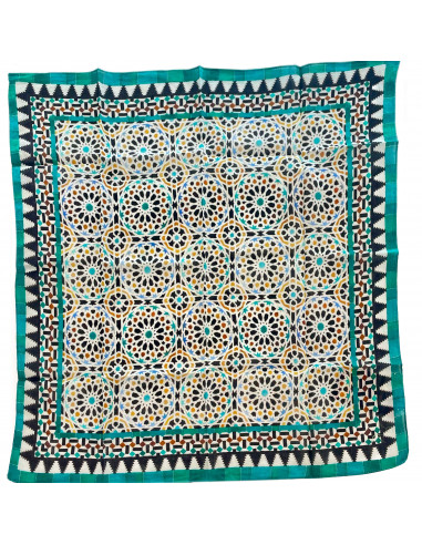 Cotton Neckerchief Mosaic Design