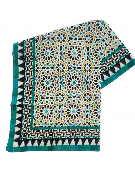 Cotton Neckerchief Mosaic Design