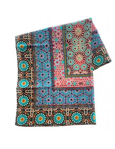 Cotton Neckerchief Mosaic Design