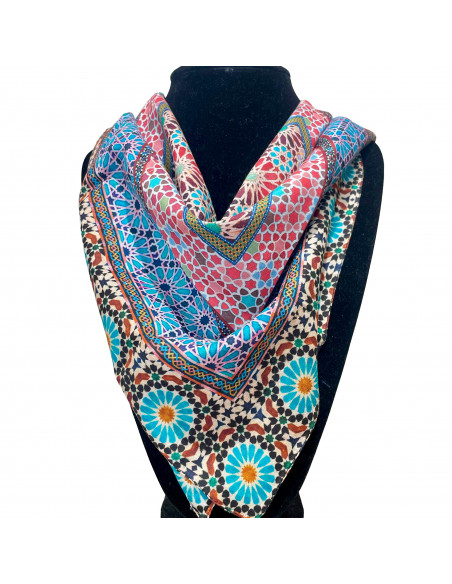 Cotton Neckerchief Mosaic Design