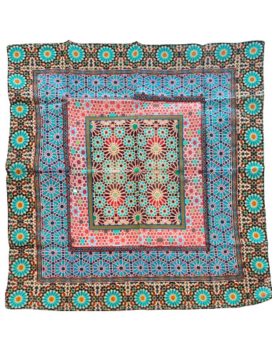 Cotton Neckerchief Mosaic Design